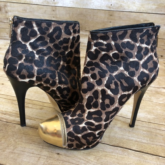 Michael Kors Cheetah Calf Hair Cynthia Booties - Picture 5 of 8
